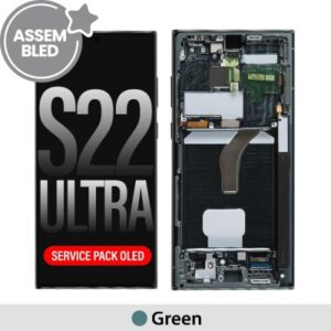 OLED Screen Replacement with Frame for Samsung Galaxy S22 Ultra 5G S908B